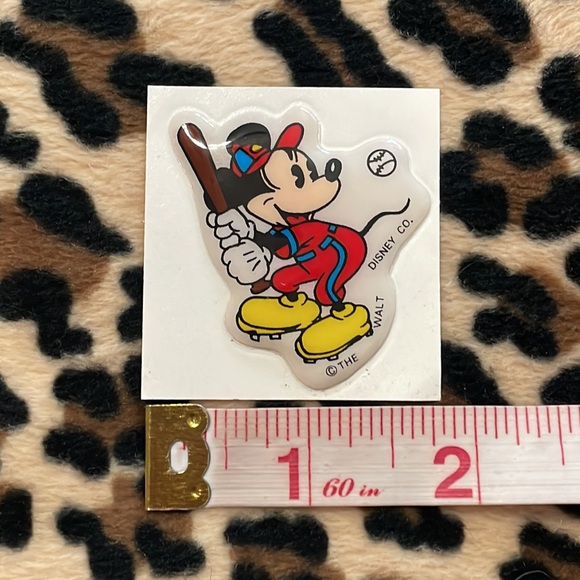 DISNEY Mickey Minnie Donald Duck Pluto Vintage Puffy Sticker Collectible 80s - Picture 8 of 17
